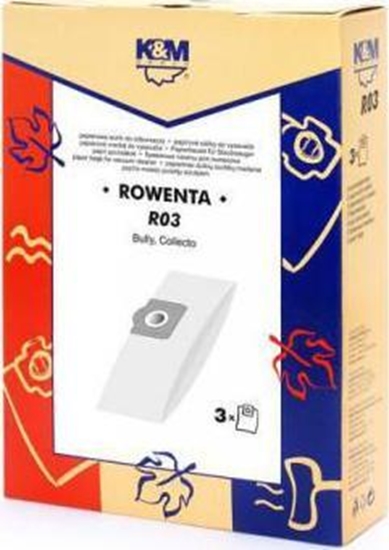 Picture of Worek do odkurzacza König & Meyer K&M ROWENTA R03 (3szt.) Worki do odkurzaczy ROWENTA ZR814