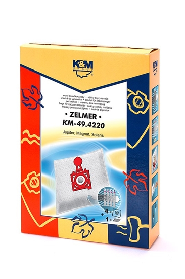Изображение Worek do odkurzacza Zelmer czerwony KM-49.4220 4W+1F. Z
