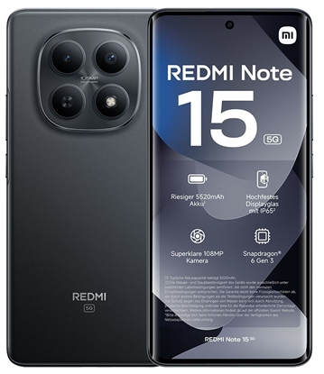 Attēls no Xiaomi Redmi Note 15 5G 6/128GB Black