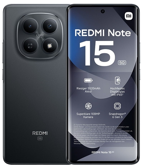 Picture of Xiaomi Redmi Note 15 5G 6/128GB Black