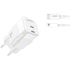 Изображение XO wall charger CE07 PD 35W 2x USB-C white + USB-C