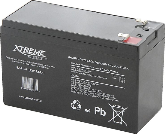 Изображение Xtreme Akumulator 12V/7.5Ah (82-219#)