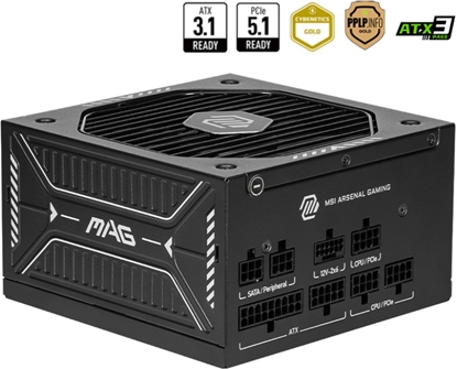 Attēls no Zasilacz MSI Zasilacz MAG A650GLS PCIE5 650Watt
