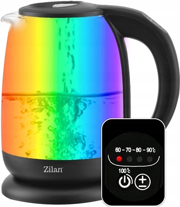 Изображение ZILAN ZLN 3956 Electric kettle, 2200W, 1.7L, Temperature Control, LED Lighting, Glass