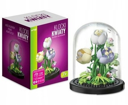 Изображение *****Klocki kwiaty tulipany klosz 139el 136948