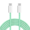 Picture of 100W Izturīgs Savienotājvads USB-C - USB-C | 1.5m |  Zaļš | Kruger&Matz