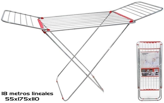 Изображение 18M Aluminum dryer with Steel Legs, 175X55X110 Cm