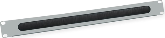 Picture of 1U kabeļu ievades panelis ar birstēm, pelēks, Value
