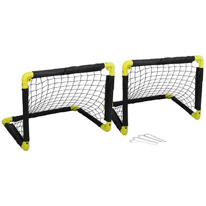 Изображение 2 FUTBOLA VĀRTU KOMPLEKTS AR TĪKLU 55x44x44CM DUNLOP