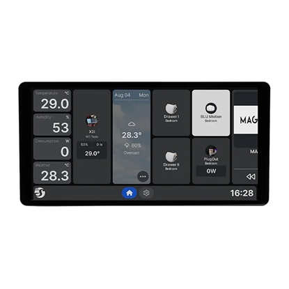 Picture of 6.95" Shelly Wall Display X2i WiFi/BLU control panel (silver)