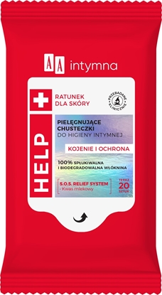 Attēls no AA AA_Intymna Help pielgnujce chusteczki do higieny intymnej 20szt.