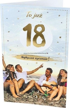 Picture of AB Card Karnet 18 Urodziny AB Malowane - To ju 18! P19