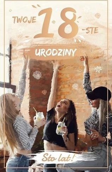 Изображение AB Card Karnet 18 Urodziny AB Malowane - Twoje 18 urodziny P18