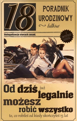 Attēls no AB Card Karnet 18-Te urodziny U14 Poradnik urodzinowy