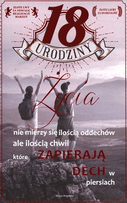 Attēls no AB Card Karnet 18-Te urodziny U33 ycia nie mierzy si