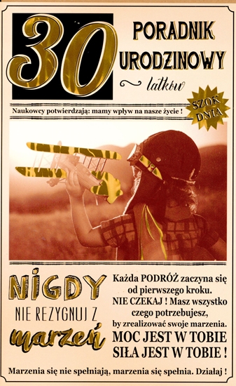 Picture of AB Card Karnet 30 Urodziny AB U09