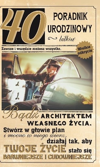 Picture of AB Card Karnet 40 Urodziny "bd architektem" U78