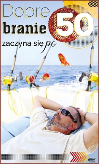 Picture of AB Card Karnet 50 Urodziny - Dobre branie zaczyna si po 50 - DH07