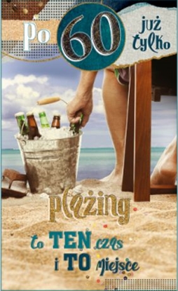 Attēls no AB Card Karnet 60 Urodziny - Po 60 ju tylko planig - DH08