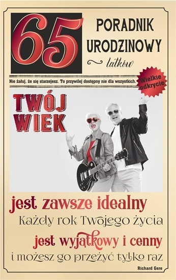 Изображение AB Card Karnet 65 Urodziny "Twój wiek jest zawsze idealny" U73