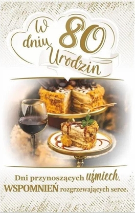 Attēls no AB Card KARNET AB+ 80 URODZINY PS27