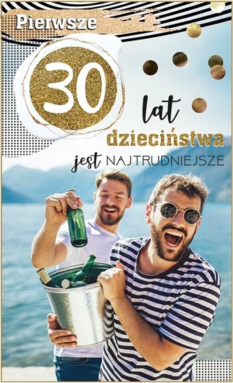 Изображение AB Card Kartka okolicznociowa Urodziny 30 DH01