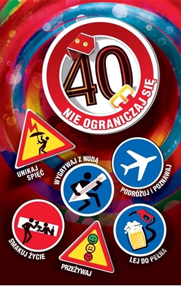 Picture of AB Card Kartka okolicznociowa Urodziny 40 US02