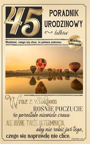 Изображение AB Card Kartka okolicznociowa Urodziny 45 U75