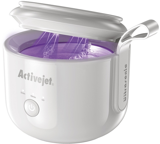 Picture of Activejet Activejet Myjka ultradwikowa UV akumulatorowa USB AUC-198 biaa