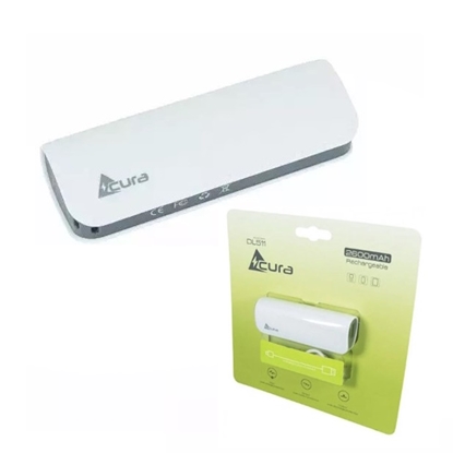 Attēls no Acura DL511 Lādētājs-akumulators (Power bank) 5V 1A + Micro USB Cable 2600 mAh Balts