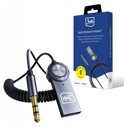 Attēls no Adapter bluetooth 3MK Bezprzewodowy adapter audio Audio Bluetooth Adapter Jack 3.5mm 2w1