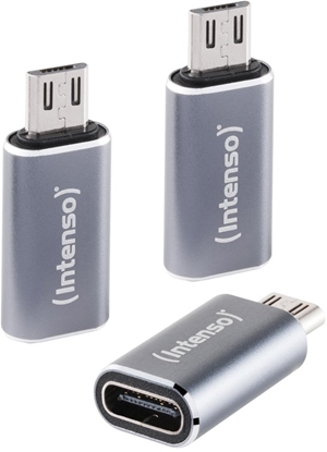 Picture of Adapter USB Intenso USB-C - MicroUSB Szary  (7600213)