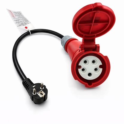 Picture of Adapteris CEE 16A 400V uz 220V Schuko