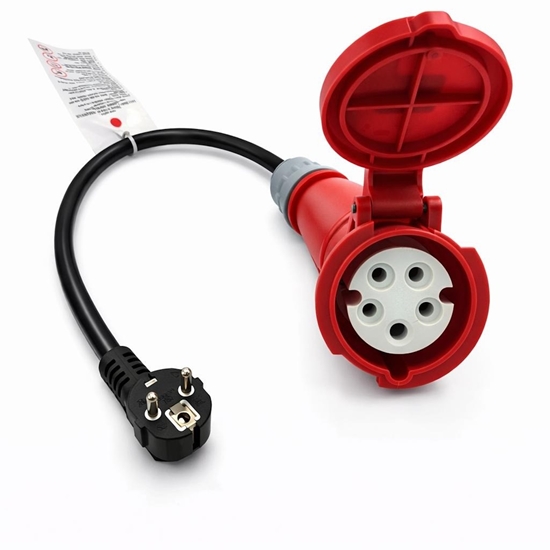 Picture of Adapteris CEE 16A 400V uz 220V Schuko