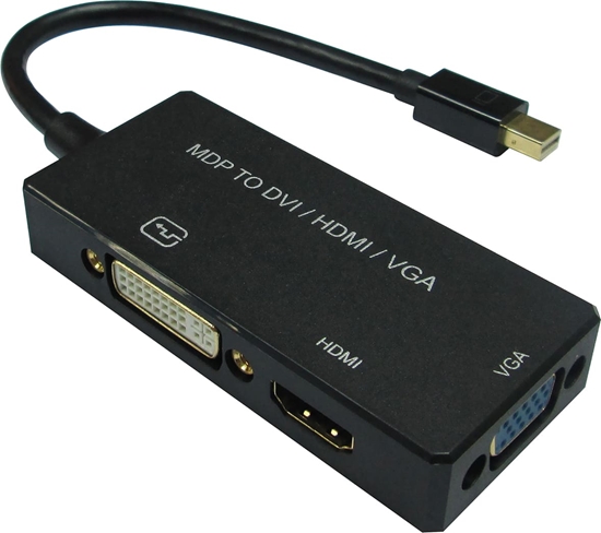 Picture of Adapteris miniDP > DP / VGA / HDMI, M > F, v1.2, Value