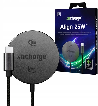 Attēls no adowarka 3MK 3mk incharge Align Qi2.,2 25W for Android Black