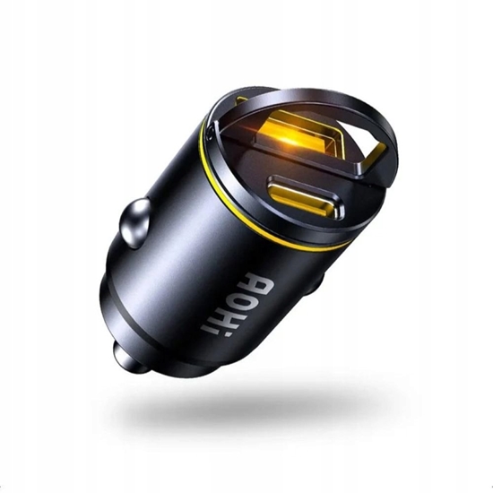 Изображение adowarka AOHI adowarka samochodowa AOHi Superauto PD 45W 1x USB-C, 1x USB-A