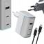 Picture of adowarka Cuktech adowarka sieciowa Cuktech AD1003EU 100W GaN 2x USB-C + USB-A z kablem - biaa