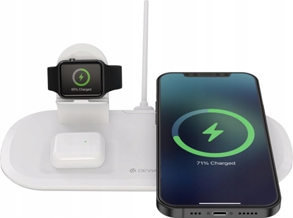 Picture of adowarka Devia adowarka indukcyjna do apple iphone watch airpods Devia 2000 mA 3w1