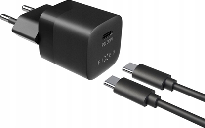 Attēls no adowarka Fixed adowarka sieciowa USB-C + kabel USB-C Fixed, 30 W