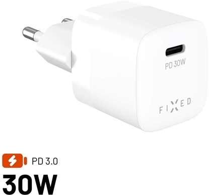 Attēls no adowarka Fixed Mini 1x USB-C 3 A (FIXCG30M-C-WH)
