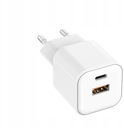 Picture of adowarka Setty adowarka sieciowa USB-A + USB-C 20W LSGaN-AC-200 biaa