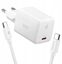 Picture of adowarka Spigen SPIGEN EE451EU ESSENTIAL 1-PORT NETWORK CHARGER 45W + TYPE-C CABLE WHITE