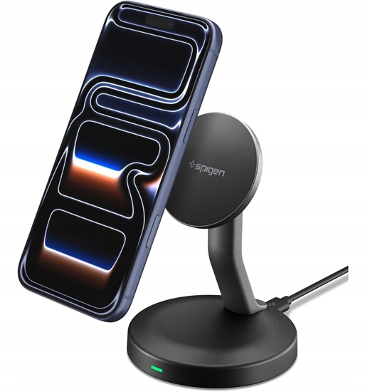 Picture of adowarka Spigen SPIGEN EF151MS ESSENTIAL MAGNETIC MAGSAFE WIRELESS CHARGER 15W BLACK
