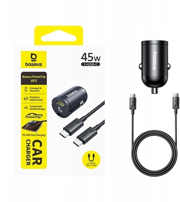 Изображение adowarka TelForceOne Baseus PrimeTrip VP2 adowarka Samochodowa 45W Czarny