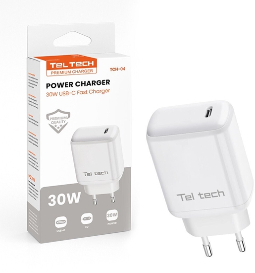 Picture of adowarka Teltech Teltech adowarka sieciowa TYP-C 30W biay TCH-04