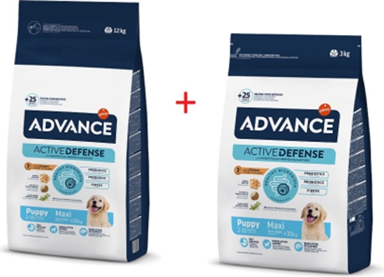 Picture of Advance Adv dog maxi puppy 12kg+Adv dog maxi puppy 3kg