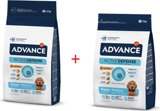 Picture of Advance Adv dog medium puppy 12kg+Adv dog medium puppy 3kg