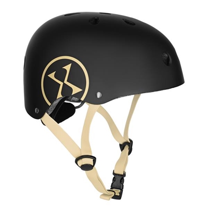 Изображение Aizsargķivere MTW001-1 HELMET BLACK-BEIGE SIZE S(52-56CM) NILS EXTREME