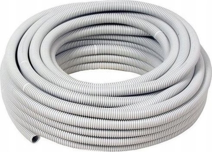 Attēls no AKS Peszel do kabli rura karbowana 25mm 25m RKGL 320N szary